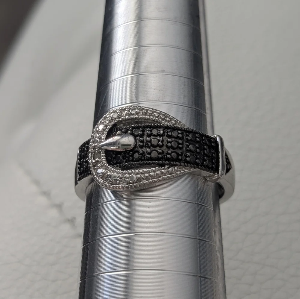 Silver Tone Statement Ring Bundle | CZ & Rhinestone Fashion Rings | Sizes 9–10.5